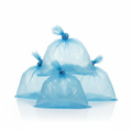 Small light blue bathroom and office trash bags main product image