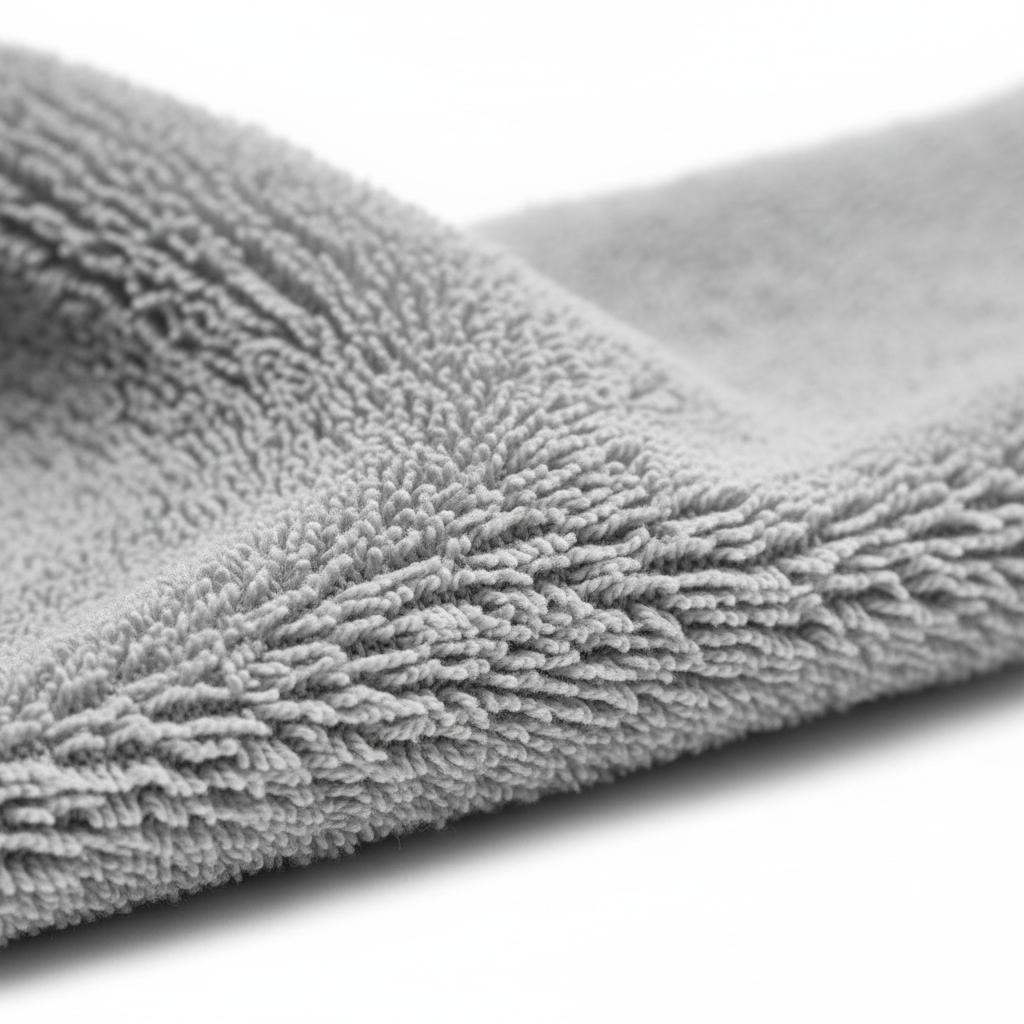 Close-up of microfiber fabric texture