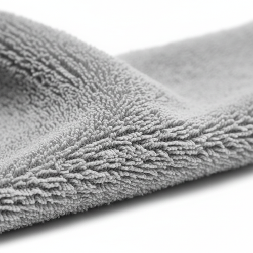 Close-up of microfiber fabric texture