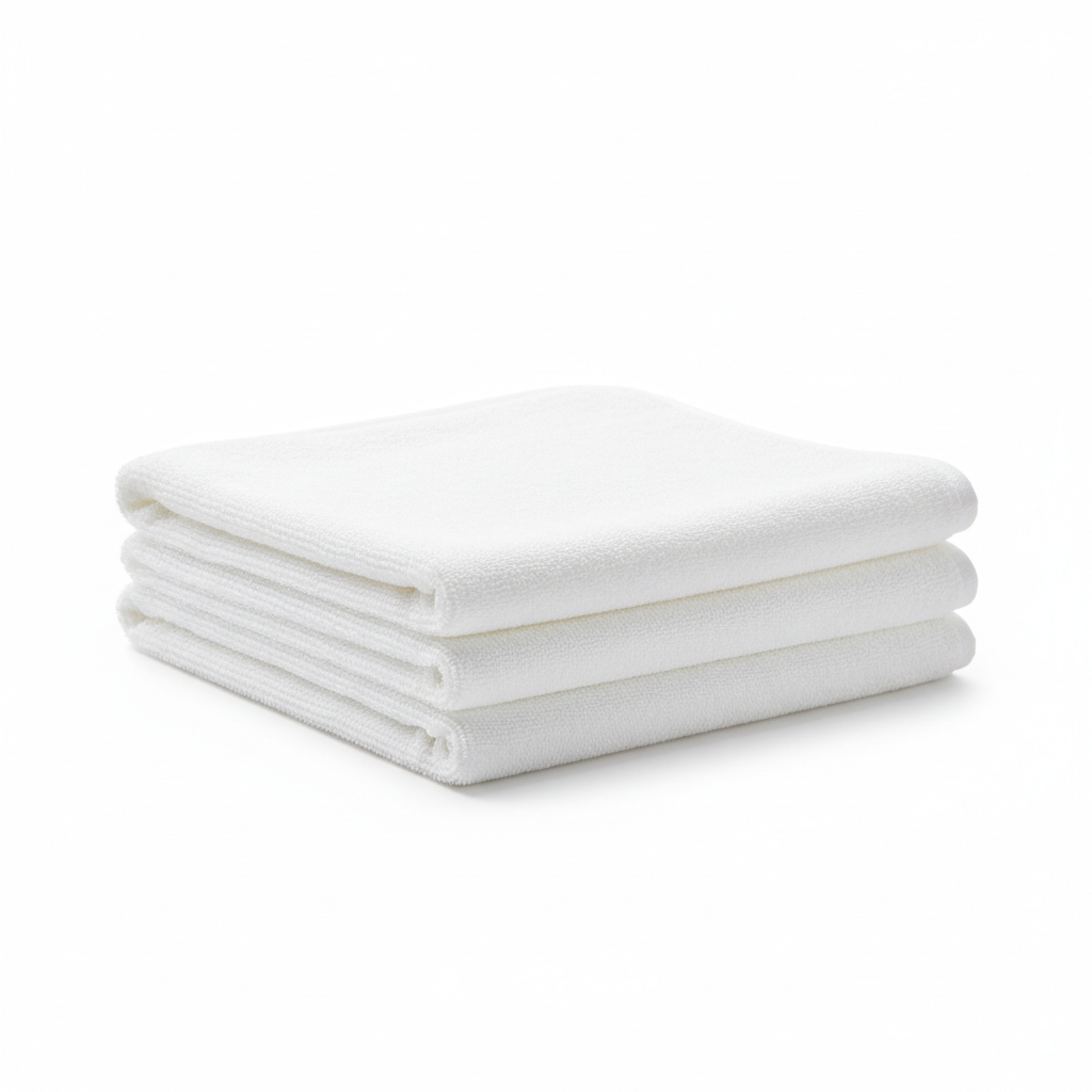 White cotton bath towel main product image