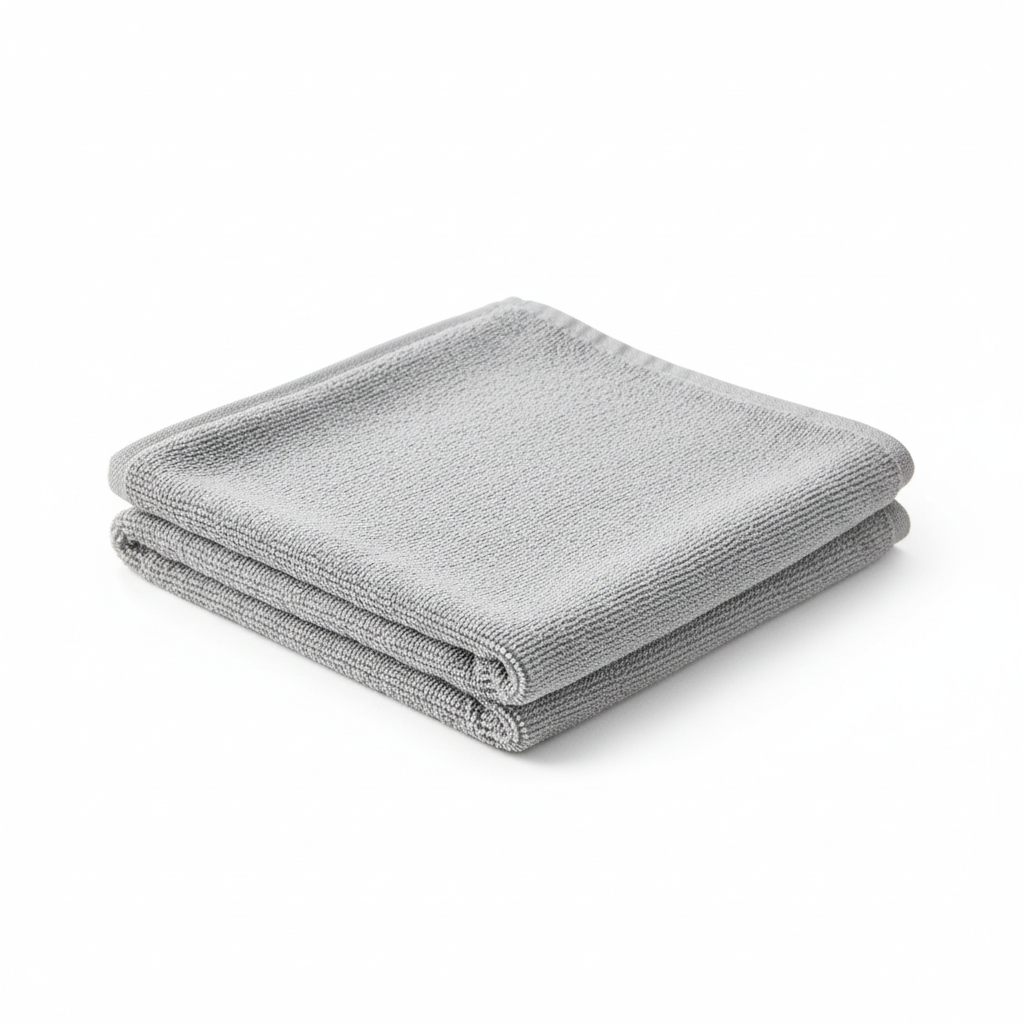 Gray microfiber hand towel main product image