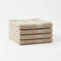 Beige face towel set of 4 main product image
